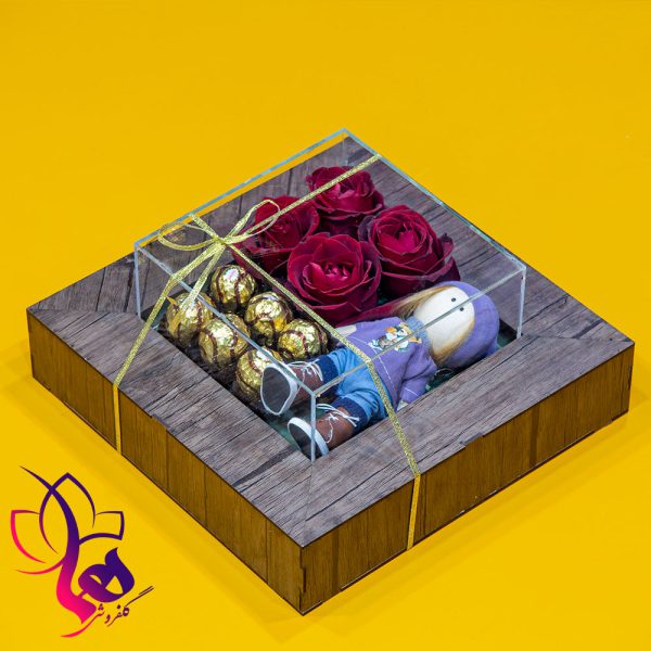 خرید باکس گل و شکلات برای ولنتاین